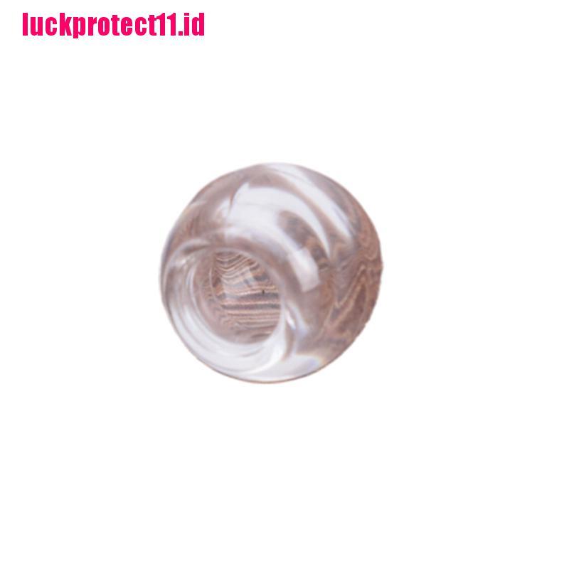 (LUCK) 100pcs Klip Cuff Transparan 6mm Untuk Rambut Gimbal