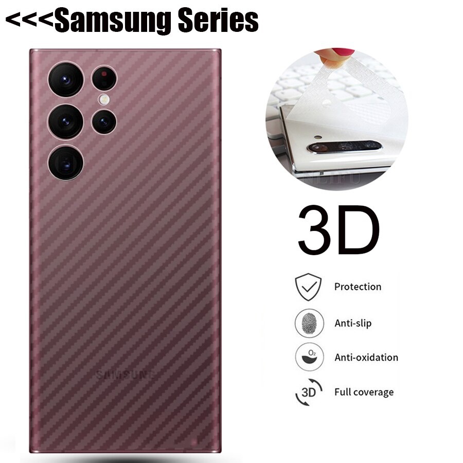 Skin Karbon Anti Jamur Back Door A03 A03 CORE A20 A22 4G A33 5G A31 A32 A51 A70 A71 M31 M52 NOTE 8 NOTE9 S21 S21+ S21 ULTRA