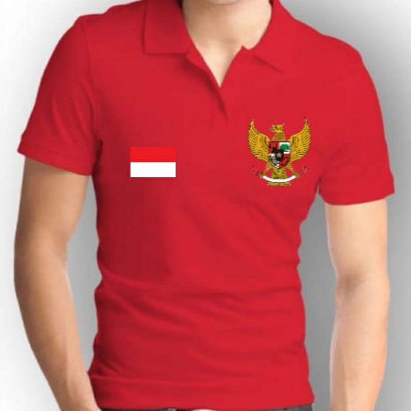 KAOS POLO INDONESIA 17 AGUSTUS MERAH PUTIH