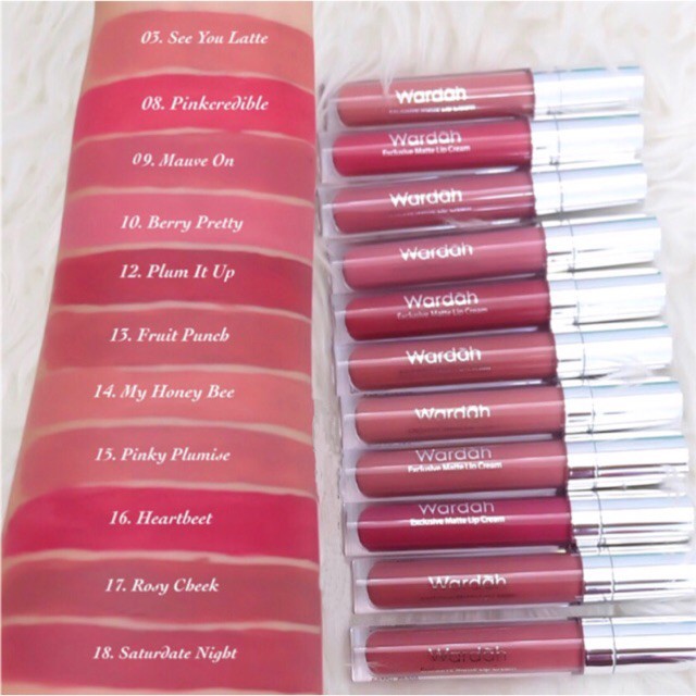 ❤️Glamouroseshop❤️ Wardah Exclusive Matte Lip Cream 4 gr