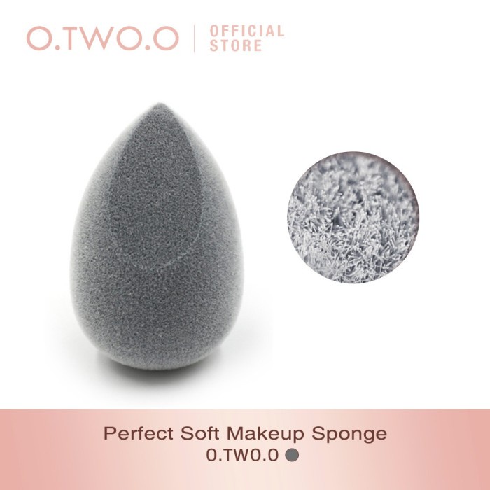 (READY&amp; ORI) O.TWO.O Otwoo Egg Shaped Microfiber Fluff Surface Makeup Sponge  9921H