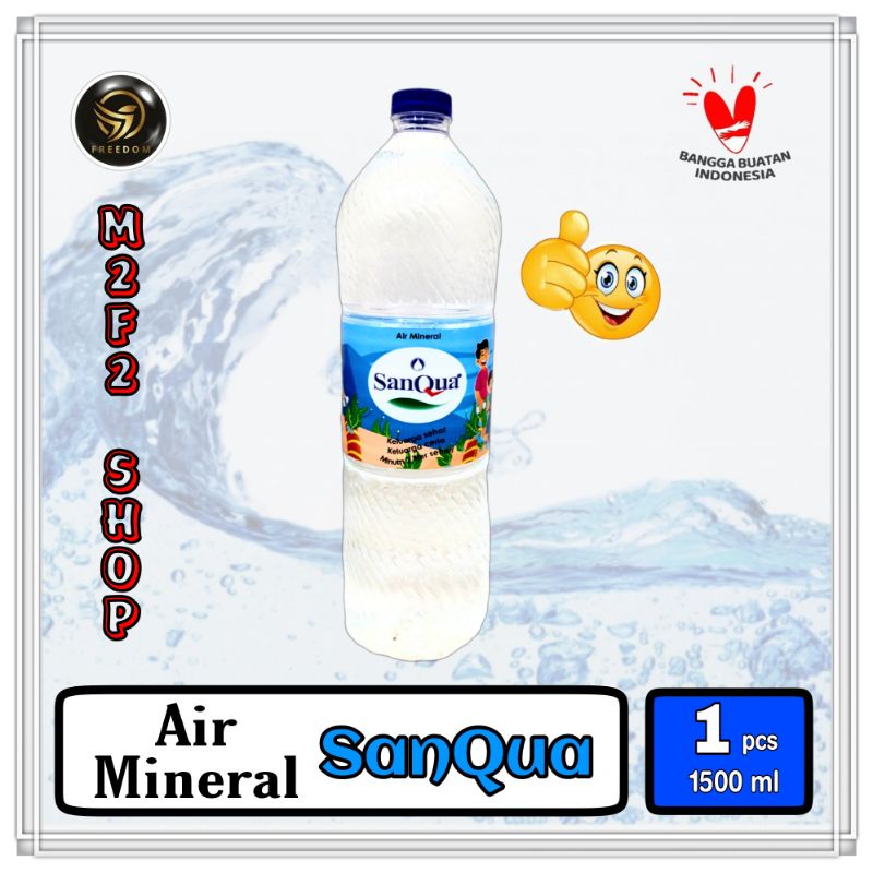 

Air Mineral Sanqua Botol Besar Pet - 1500 ml | 1,5 L (Kemasan Satuan)