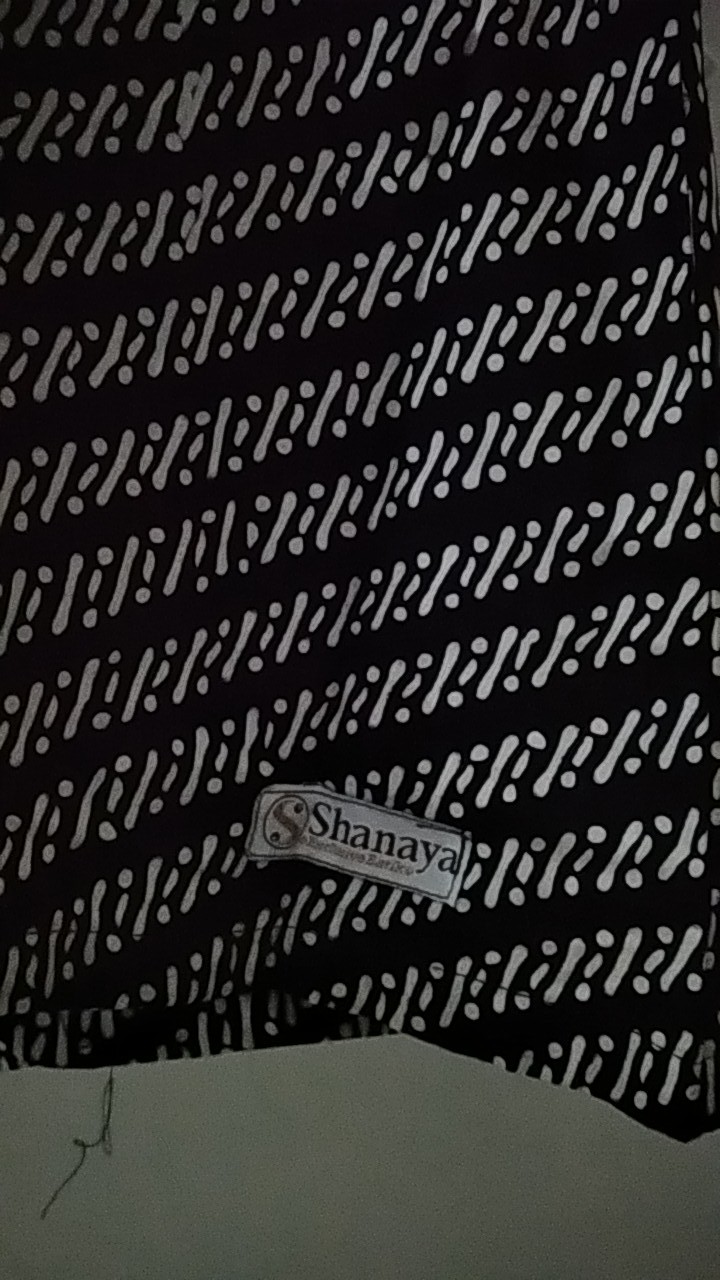 Shanaya Batik Tunik Seling Hitam Cap Garutan Ori Batik Cap Solo Atasan Batik Modern