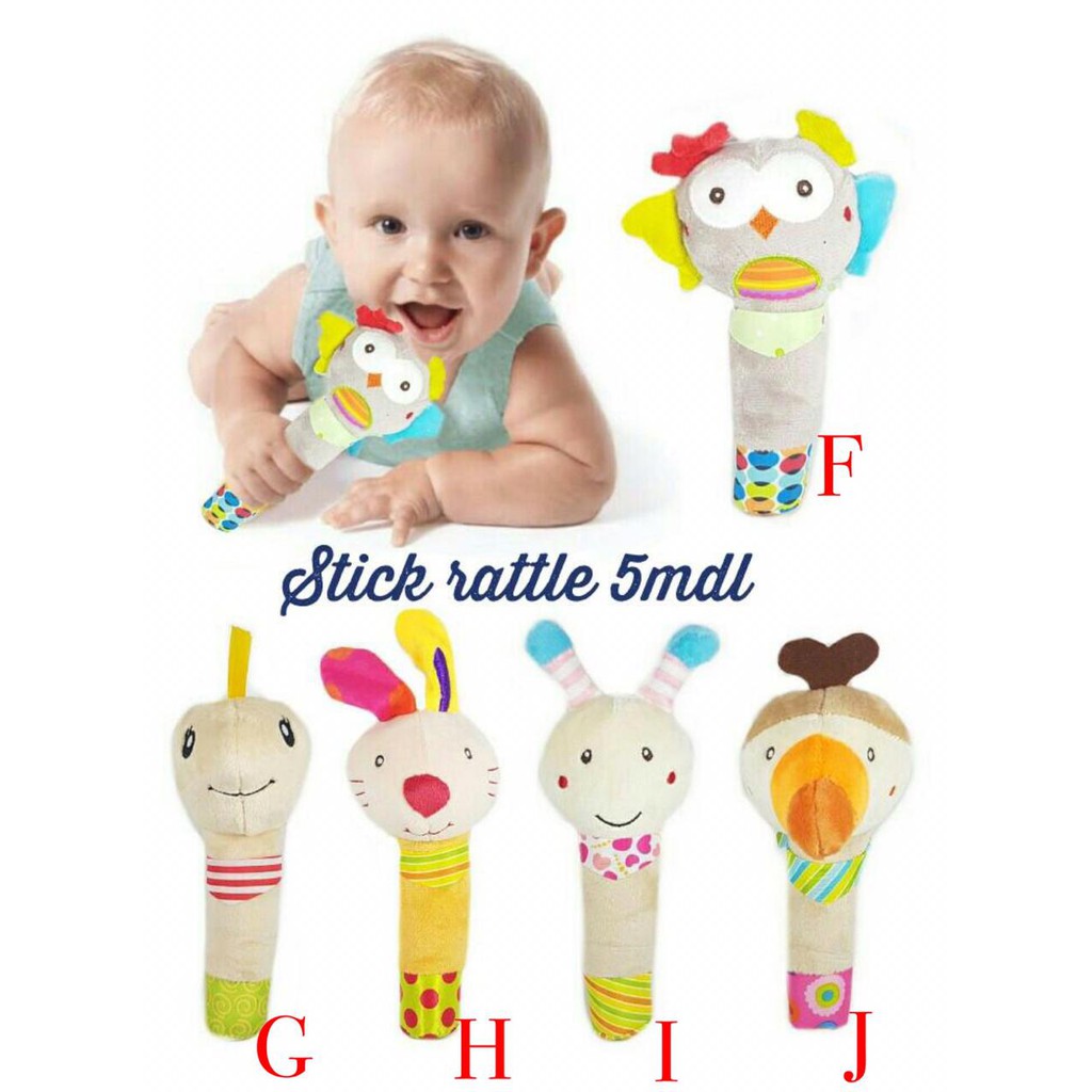 RATTLE STICK mainan bayi
