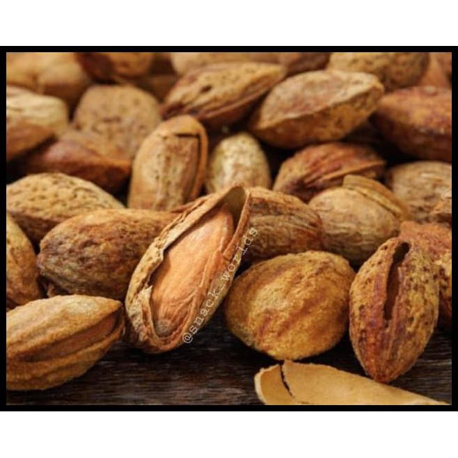 

Kualitas Terbaik - 1Kg Almond Roasted ( Panggang ) Usa - California Murah Bakar In Shell