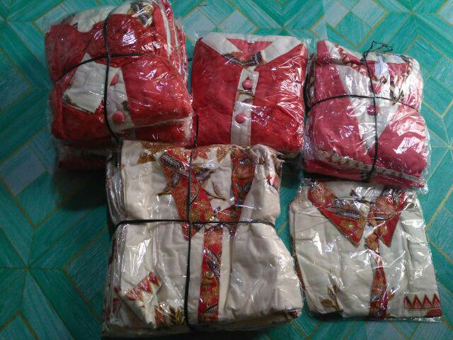 Sarimbit Family/ Keluarga Batik Gamis Terusan Muslim Kanaya Bunga Pink