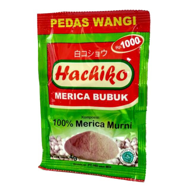 [PROMO] Bubuk Merica Murni 4 gr Hachiko Renceng isi 12