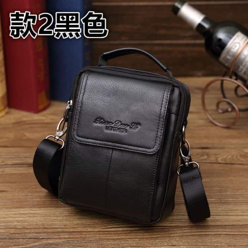 Tas Selempang Kulit Xiau Duo Li 9181 Tas Tenteng Pria Tas Hp Tas Fashion Pria
