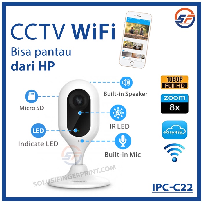 CCTV Wifi DAHUA IPC C22 2MP | IP Network Camera