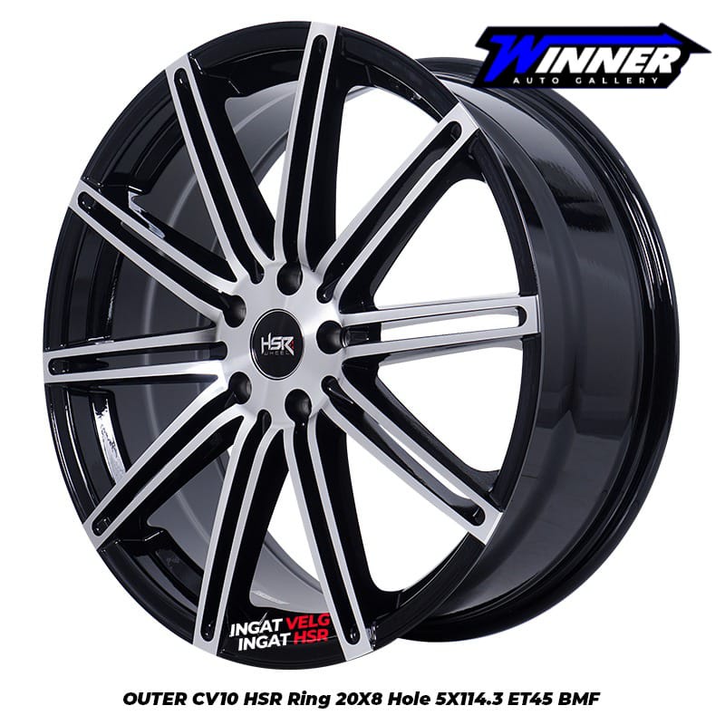 VELG RACING HSR TUTON RING 20 LEBAR 8 HRV CAPTIVA ALMAZ