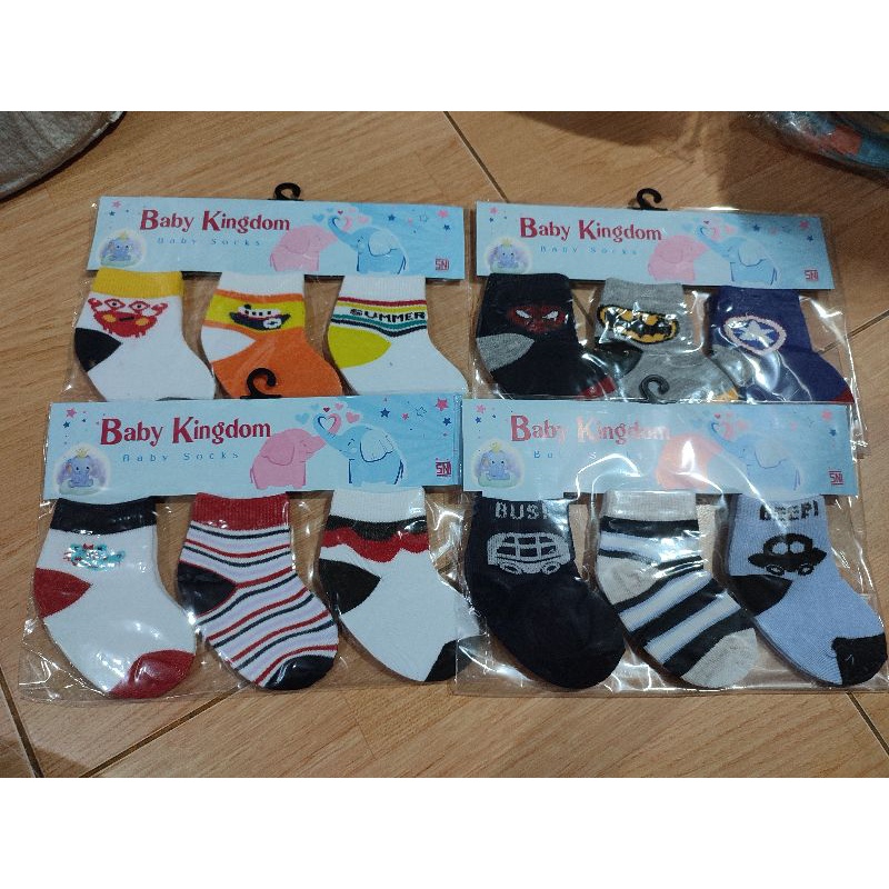 Kaos kaki Baby kingdom  isi 3 pcs Baby Socks