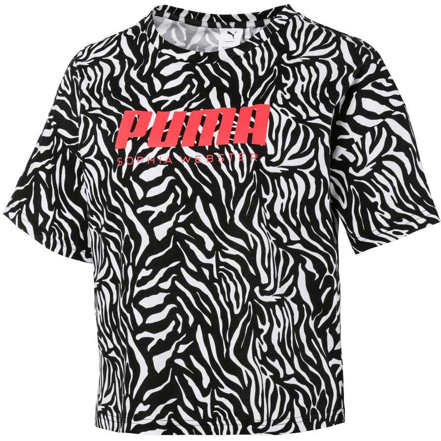 Puma Kaos Olahraga Wanita PUMA X SOPHIA WEBSTER AOP ZEBRA TEE 59562002 - Sarang Sepatu