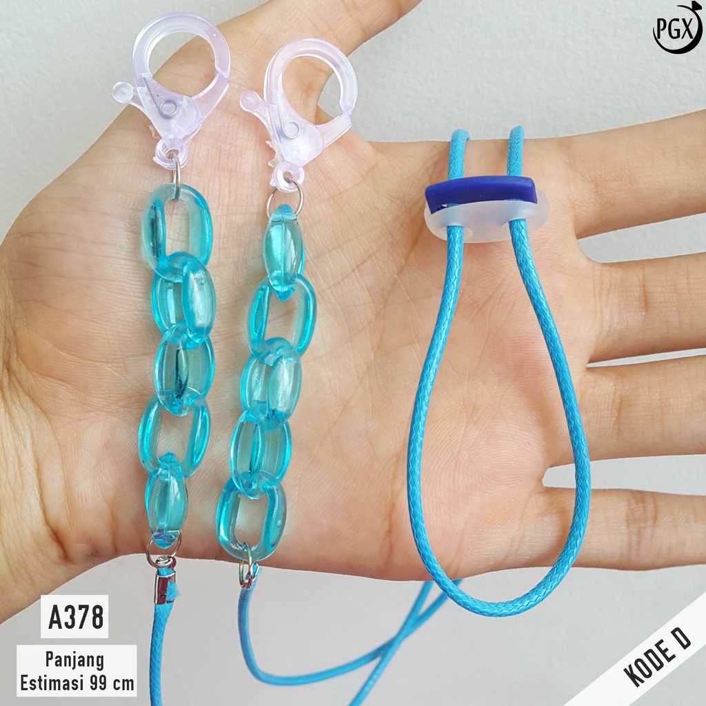 PGX Strap Masker 2in1 Konektor Headloop Tali Masker Kalung Masker Rantai Aksesoris Fashion - A378