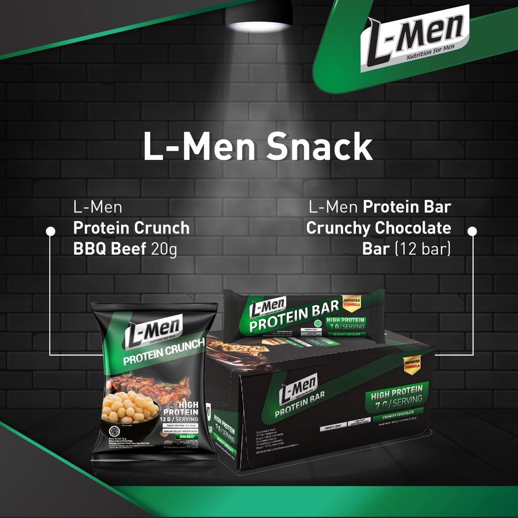 

QH Twin Pack L-Men Protein Bar Crunchy Chocolate 12 Sachet (2pcs)