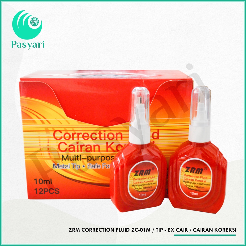

ZRM Correction fluid ZC-01M tip - ex cair Cairan Koreksi