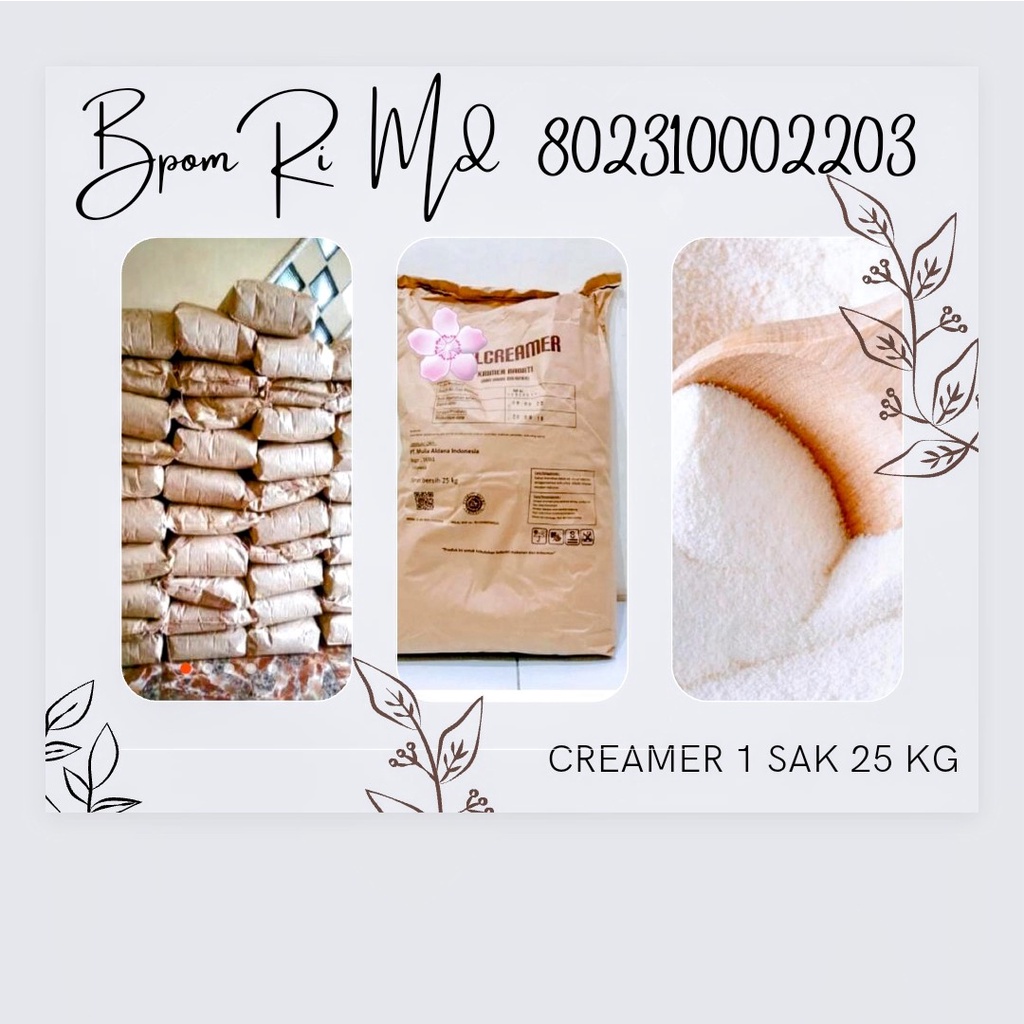 

Creamer Premium kemasan 1 sak isi 25kg