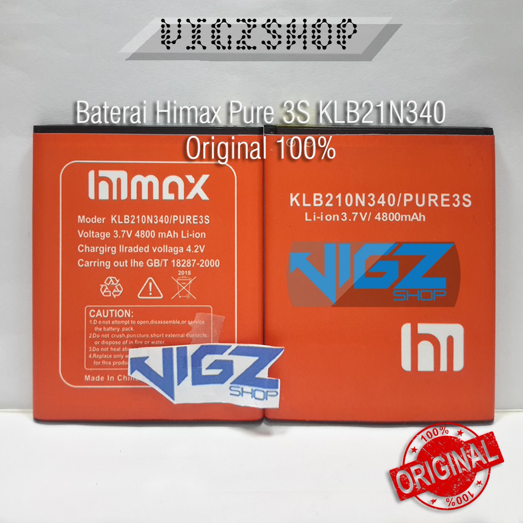 Baterai Himax Pure 3S KLB210N340 OEM (Original Equipment Manufacturer)