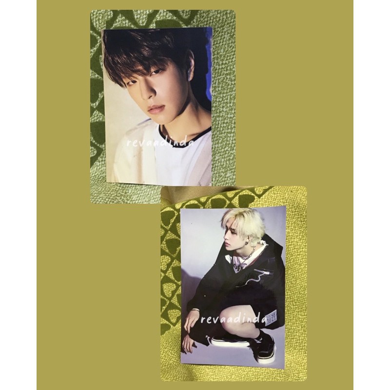 Postcard Stray Kids Yellow Wood Seungmin & Bangchan