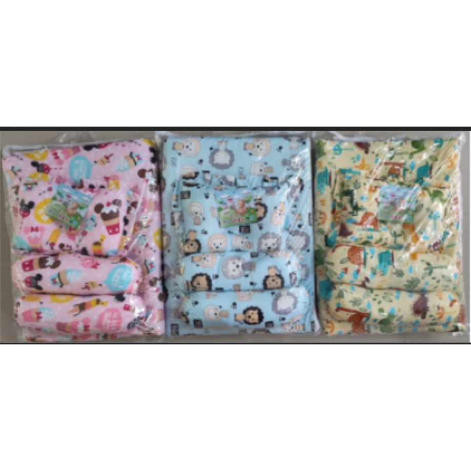 Kasur Bayi Set / Bantal + Guling / Kasur Lipat Size 75 x 50 cm Kasur Besar