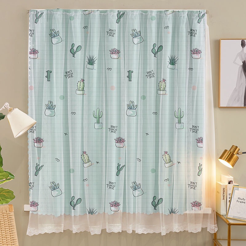 Magic Curtain Pattern Velcro / Tirai Hordeng Gorden Pintu Jendela Pasang Tanpa Bor dan Paku