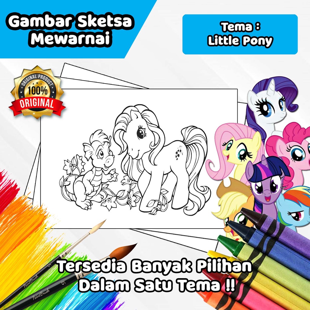 

Gambar Sketsa Mewarnai ~ Little Pony/ Seketsa Lukis / Drawing Sketch / Menggambar