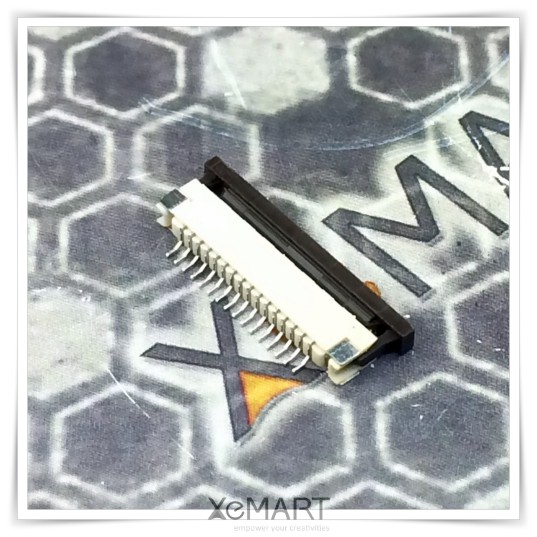 FPC 16P Connector 1.0mm Pitch 16 Pin ZIF Type Bottom Contact SMD
