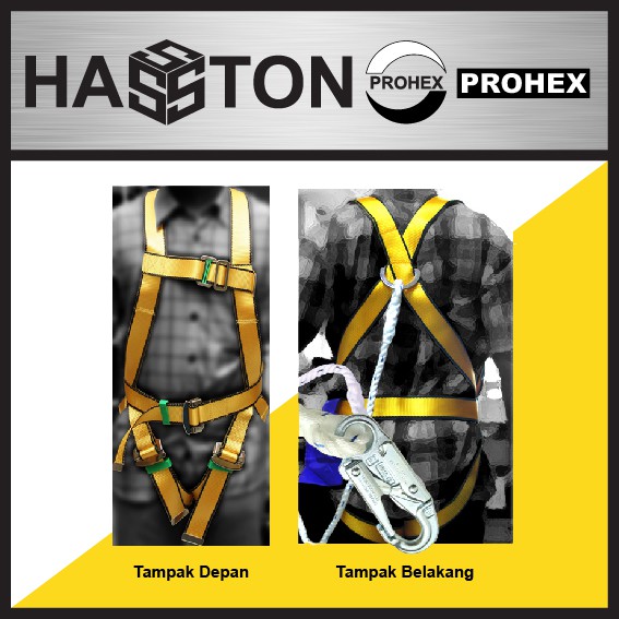 

HASSTON Safety Belt / Sabuk Pengaman Full Body (Punggung) (0100-013)