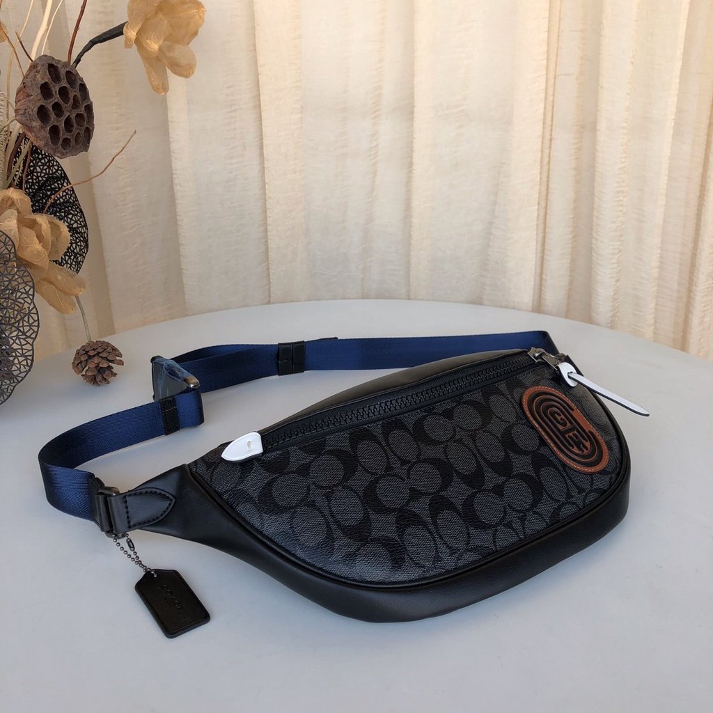 ready stock tas Coc 79037 Tas Pinggang Bahan Kulit untuk Pria tas wanita import