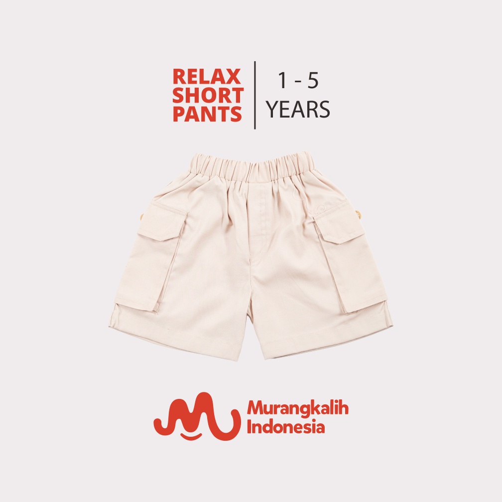 MURANGKALIH - RELAX SHORT PANTS | Celana Pendek Anak Cargo Untuk Laki Laki Umur 1 - 5 Thn