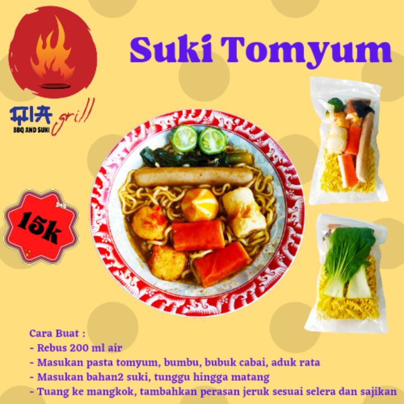 

Suki Tomyum Suki kuah Tomyam Suki bumbu tomyum suki instan bumbu tomyam