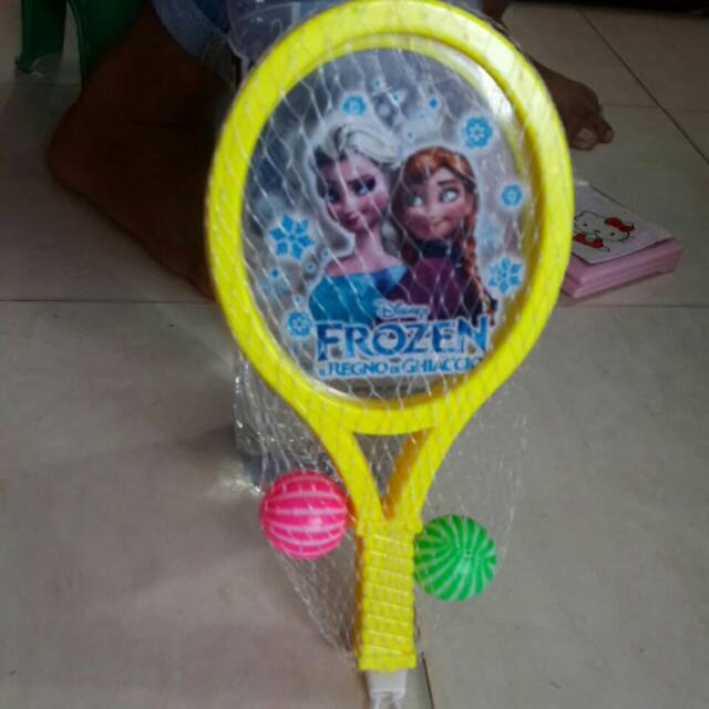 Raket pingpong frozen. Mainan pingpong