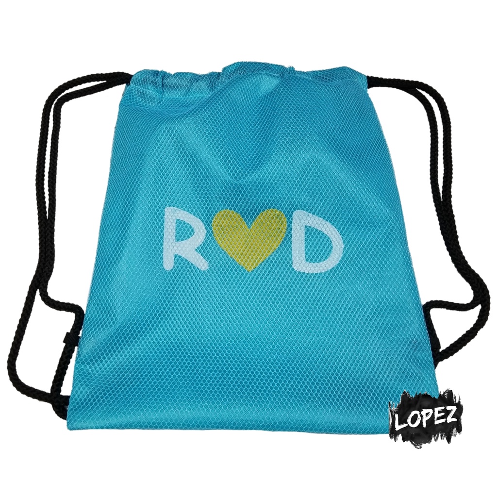 Tas Jaring Couple / Tas Serut Pasangan / Tas Ransel Inisial Hati / Backpack Heart / Drawstringbag Lo