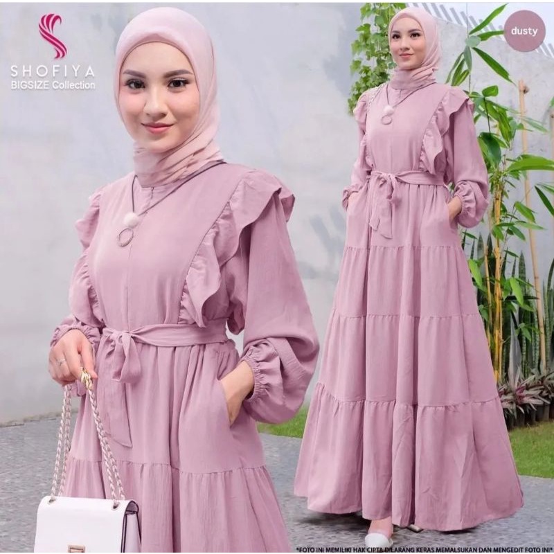 AYUNDA DRESS CRINKCLE AIR BLOW / BAJU CEWEK KEKINIAN 2022/PAKAIAN MUSLIM TERLARIS2022 BAHAN CRINKLE AIR FLOW TERMUARAH/ FASHION MUSLIMAH 2022 / GAMIS WANITA TERBARU