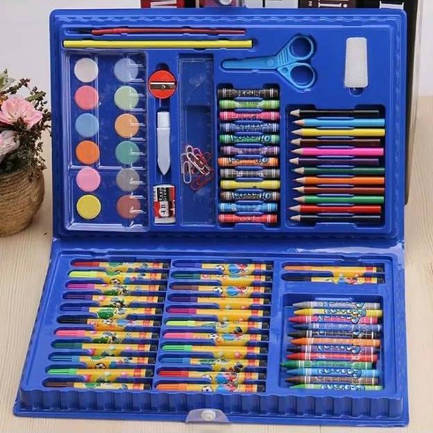 

((BISA COD)) ALAT MEWARNAI CRAYON 86PCS KRAYON SET PAINTING SET JUAL SET ALAT MEWARNAI MELUKIS