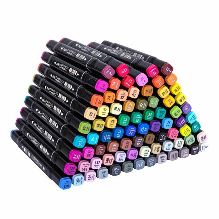 

Deli Sketch Marker Dual Tip - Alcohol Based - Set 30/40/60/80 Colors Best Seller