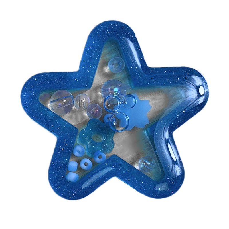 Siy Cetakan Epoxy Resin Bentuk Bintang Bahan Silikon Untuk Dekorasi Gantungan Kunci Diy