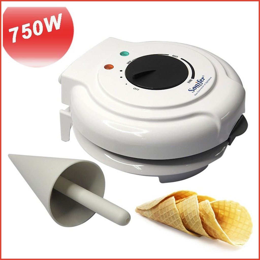 Sonifer Ice Cone Maker SF-6034 Mesin Pembuat Stroopwafels dan kue semprong