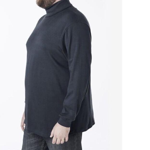 ֍ TURTLENECK PRIA / COWOK TANGAN PANJANG BAJU KAOS LEHER TINGGI POLOS LENGAN PANJANG SIZE XL & XXL ♪