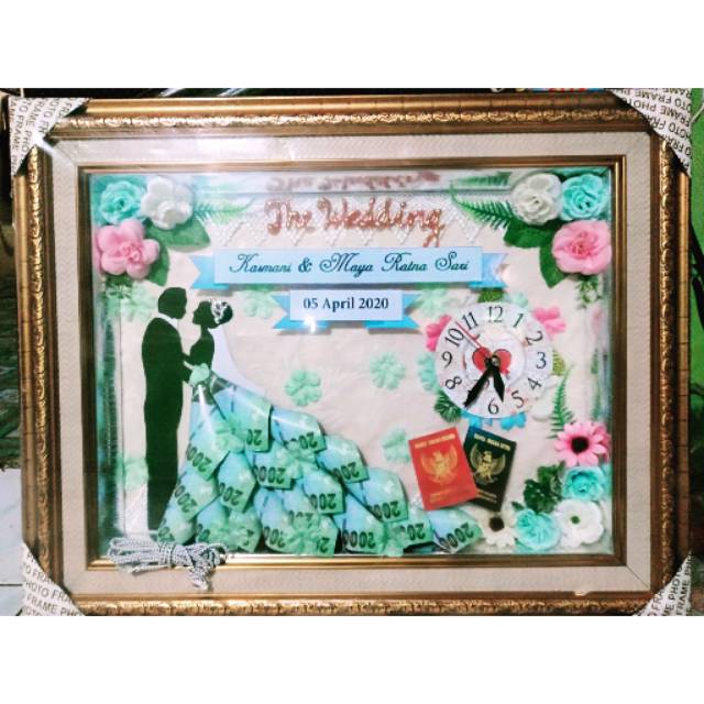 Mahar siluet pengantin