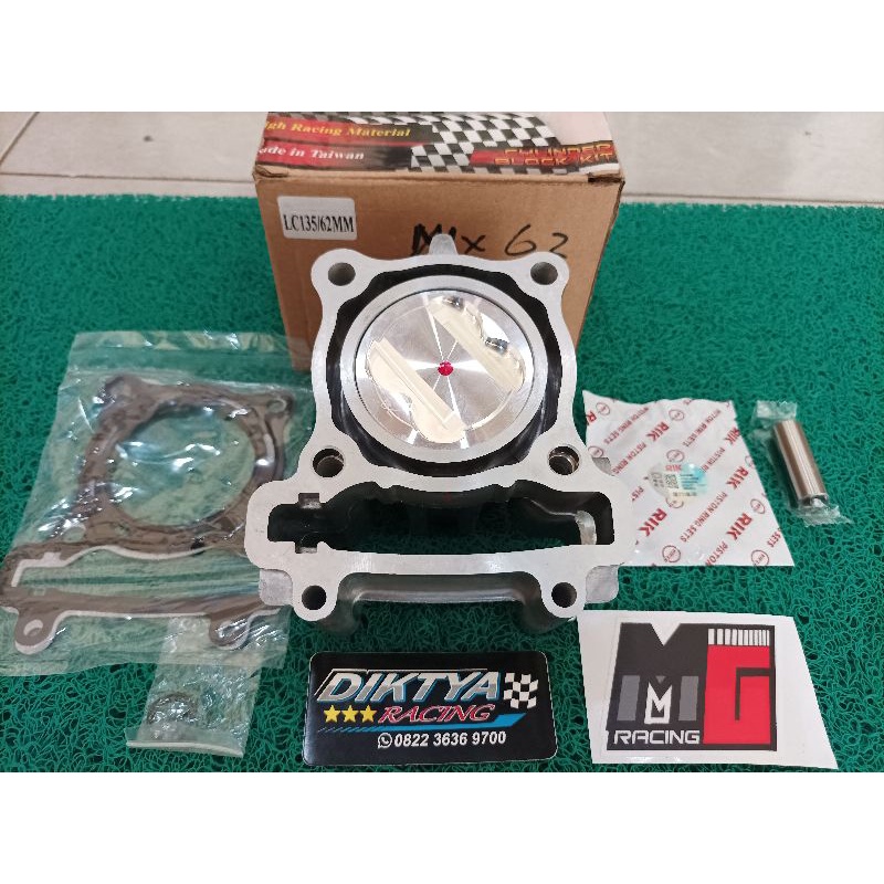Blok Set MG Racing D62mm Buat Jupiter MX King, MX New, MX Lama Set Tinggal Pasang