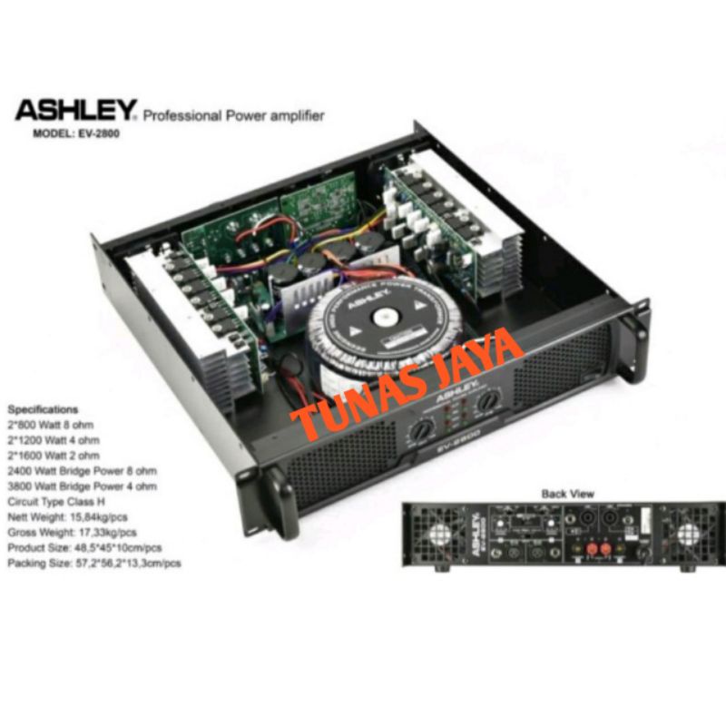 AMPLI POWER ASHLEY EV2800 ORIGINAL POWER ASHLEY EV2800 ASHLEY EV 2800 KELAS H