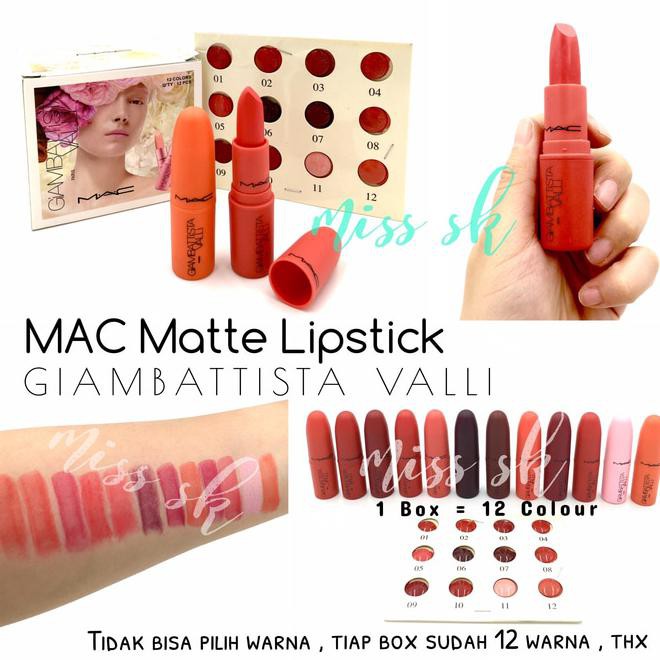 FREE ONGKIR MAC Matte Lipstick Valli Giambattista / matte lipstik Mac ORIGINAL