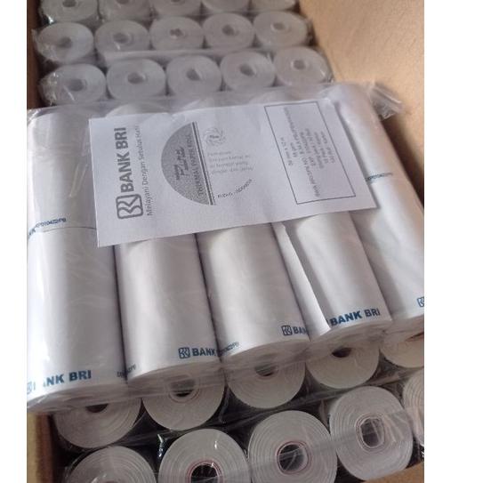 

IHZE GROSIR Kertas Struk kasir Thermal Logo BRI 57x30 / 58x30 Untuk printer Bluetooth EDC BriLink SPBU 586ZIUA