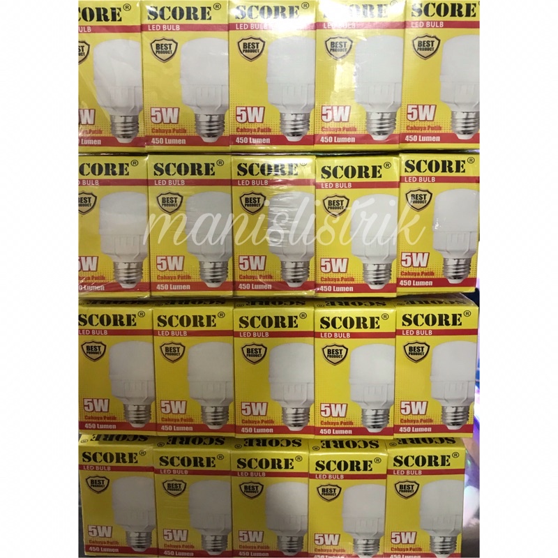 LAMPU LED SCORE 5 WATT / LAMPU LED /LAMPU LED MURAH