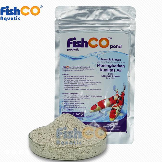 [[BISA COD]] Bakteri Probiotik untuk Kolam Ikan Koi FISHCO POND 100gram