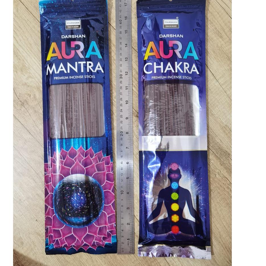❋ Dupa Hio Aura Mantra Pouch Plastik Isi 100 Batang by India Aromaterapi Darshan ۝
