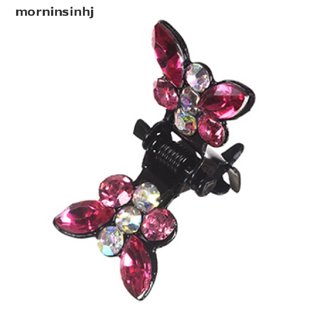 Mornin 12pcs Jepit Rambut Butterfly Bahan Plastik Untuk Salon