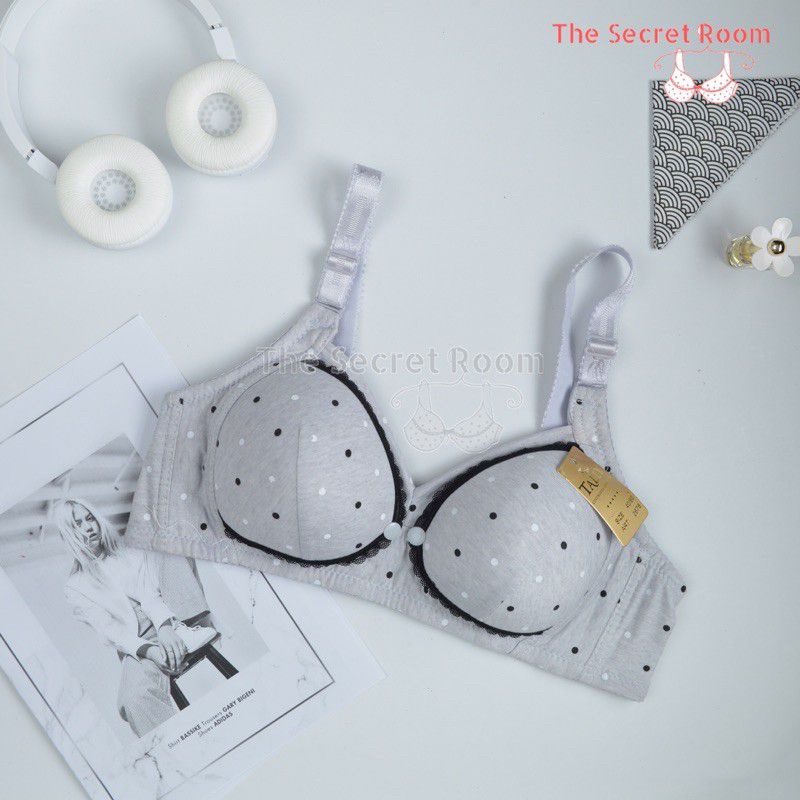 TALLY BRA BH 2678 MENYUSUI I TANPA KAWAT | CUP C | BUSA TIPIS | SIZE 36 - 42-ABU