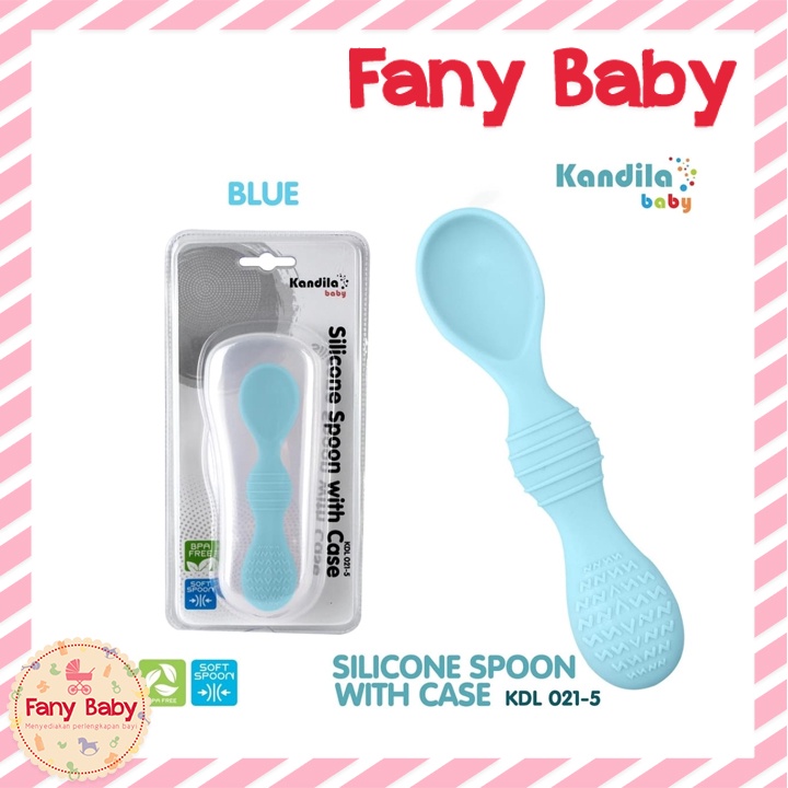 KANDILA BABY SILICONE SPOON WITH CASE KDL 021-5