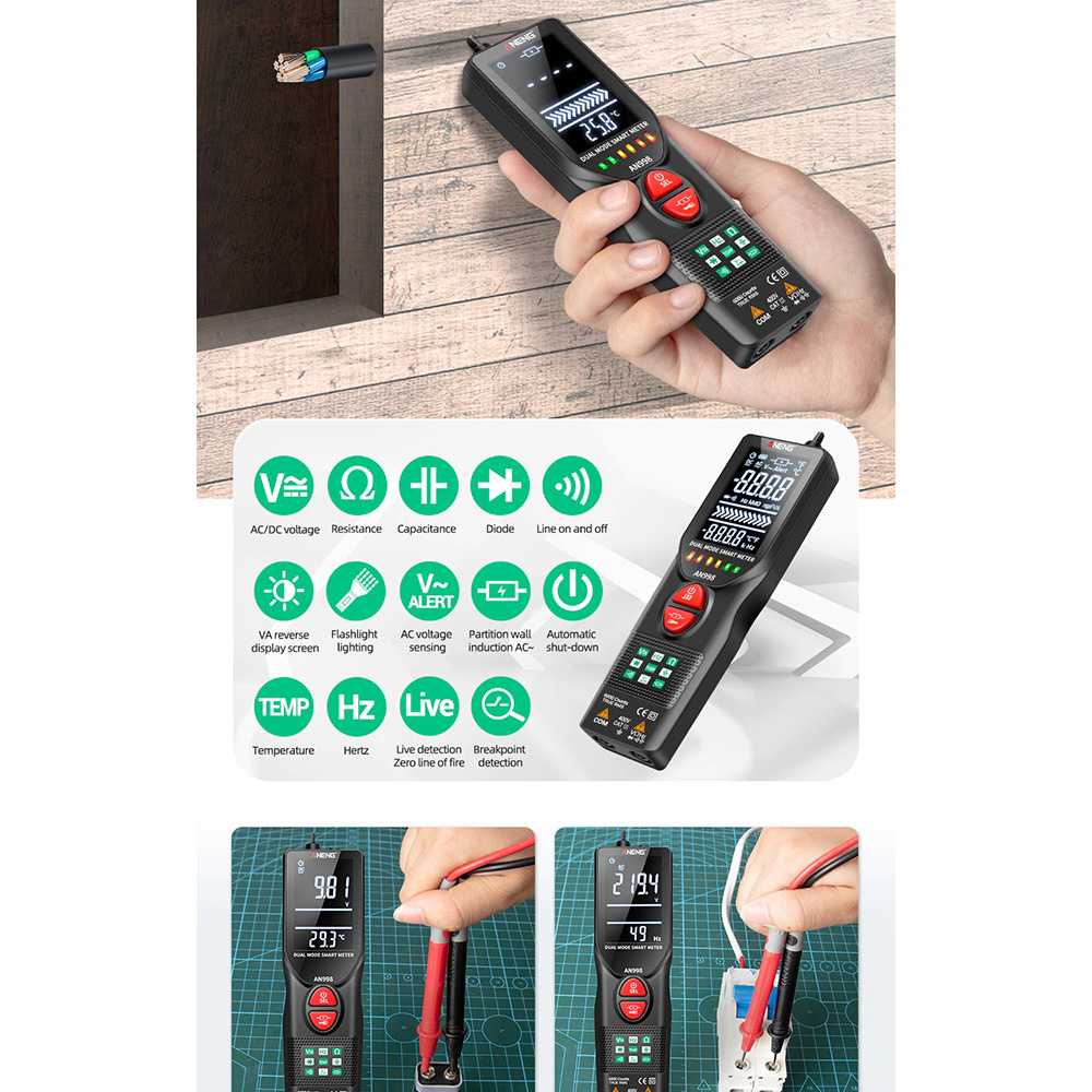 ANENG Digital Multimeter Voltage Tester - AN998